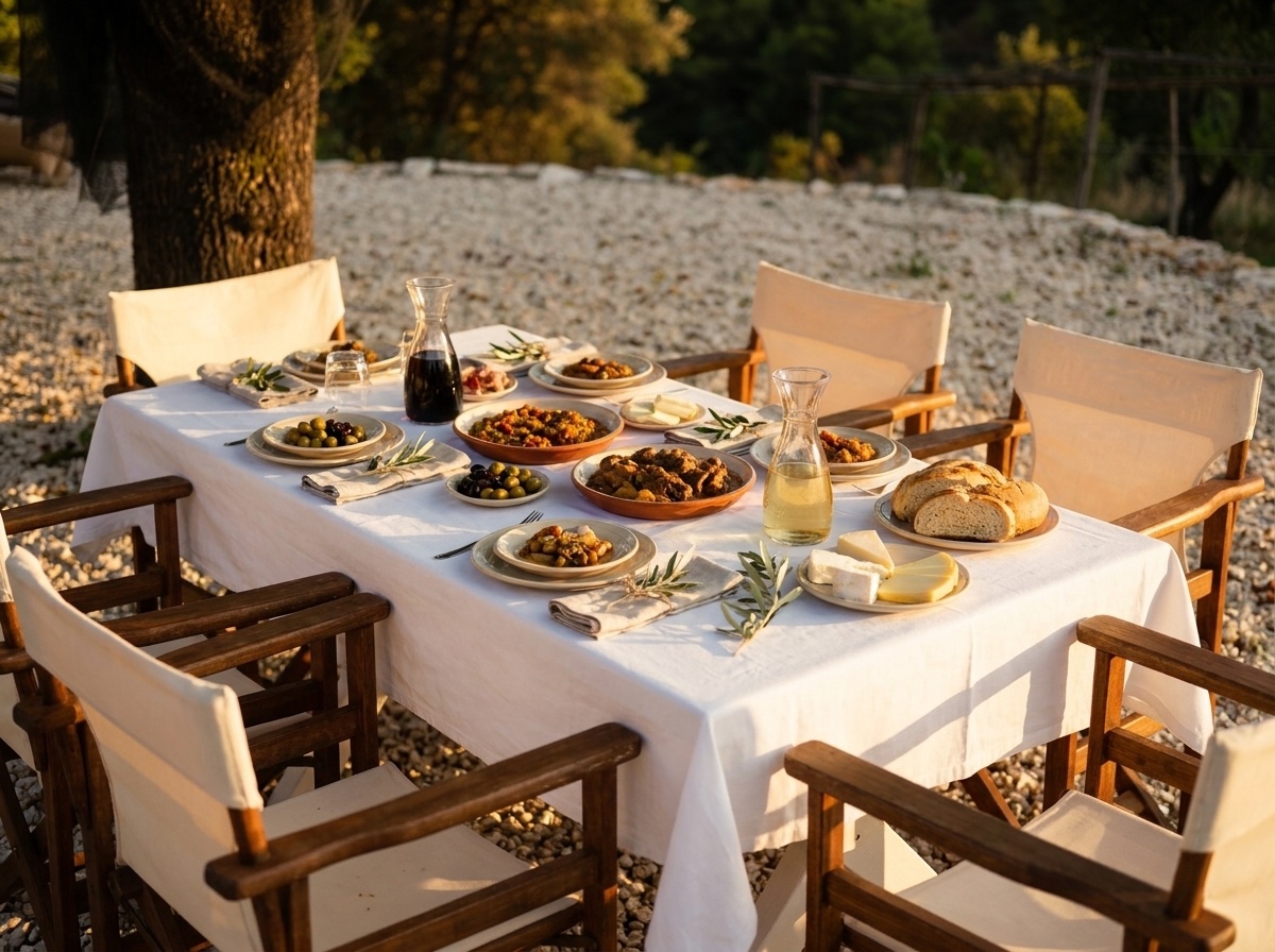 The table set for the pairing course.